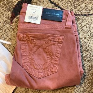 Rust Colored Big Star Skinny Jeans